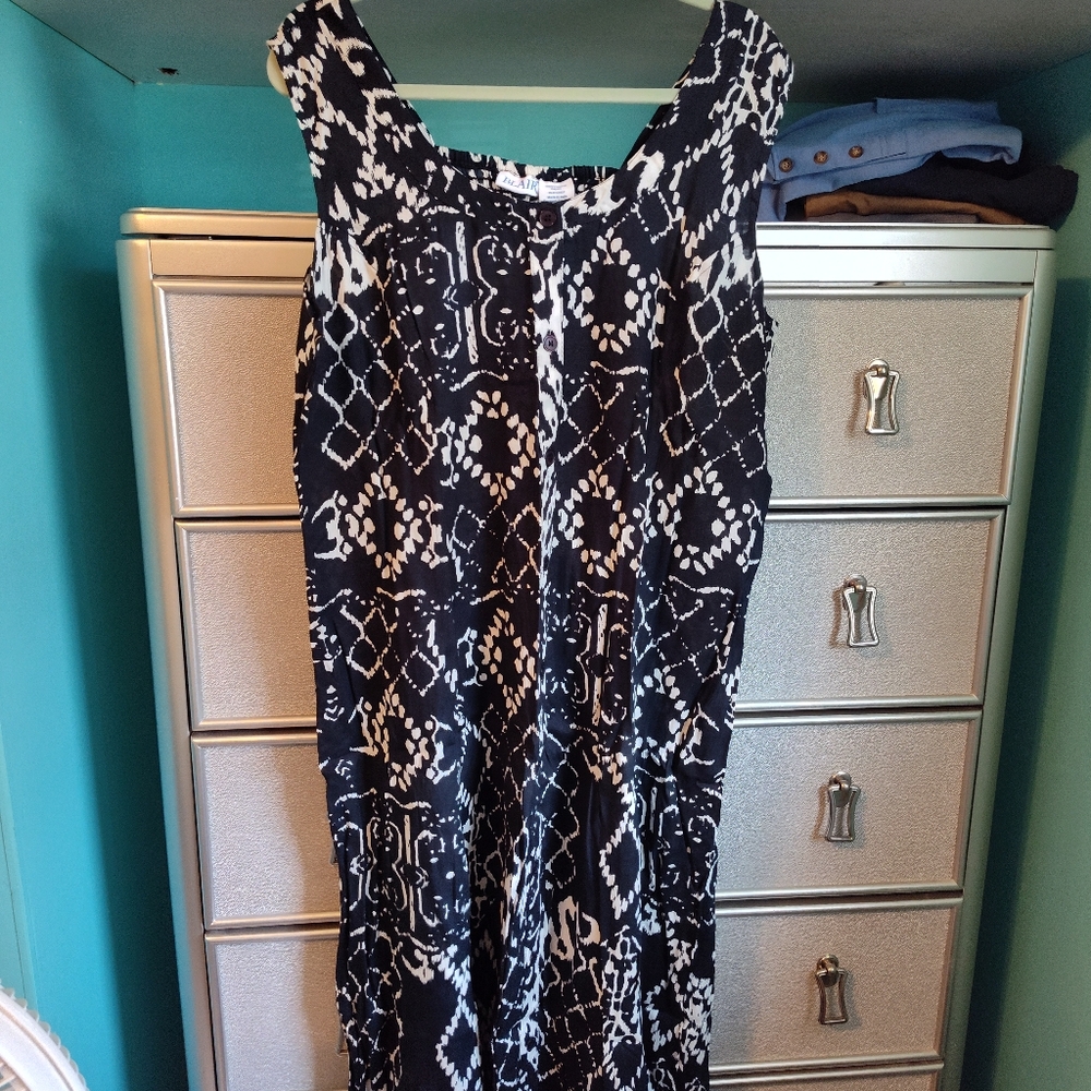 Black and White Patterned Dress